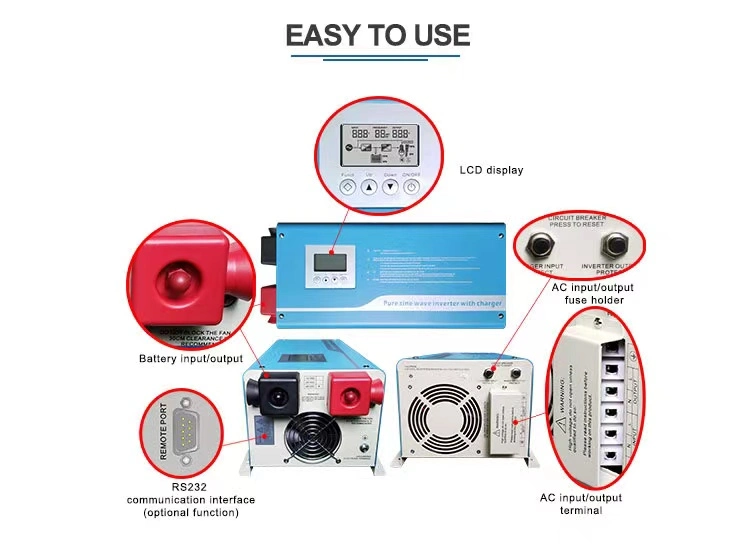 Solar Power Inverter Pure Sine Wave 3kw off Grid System Home