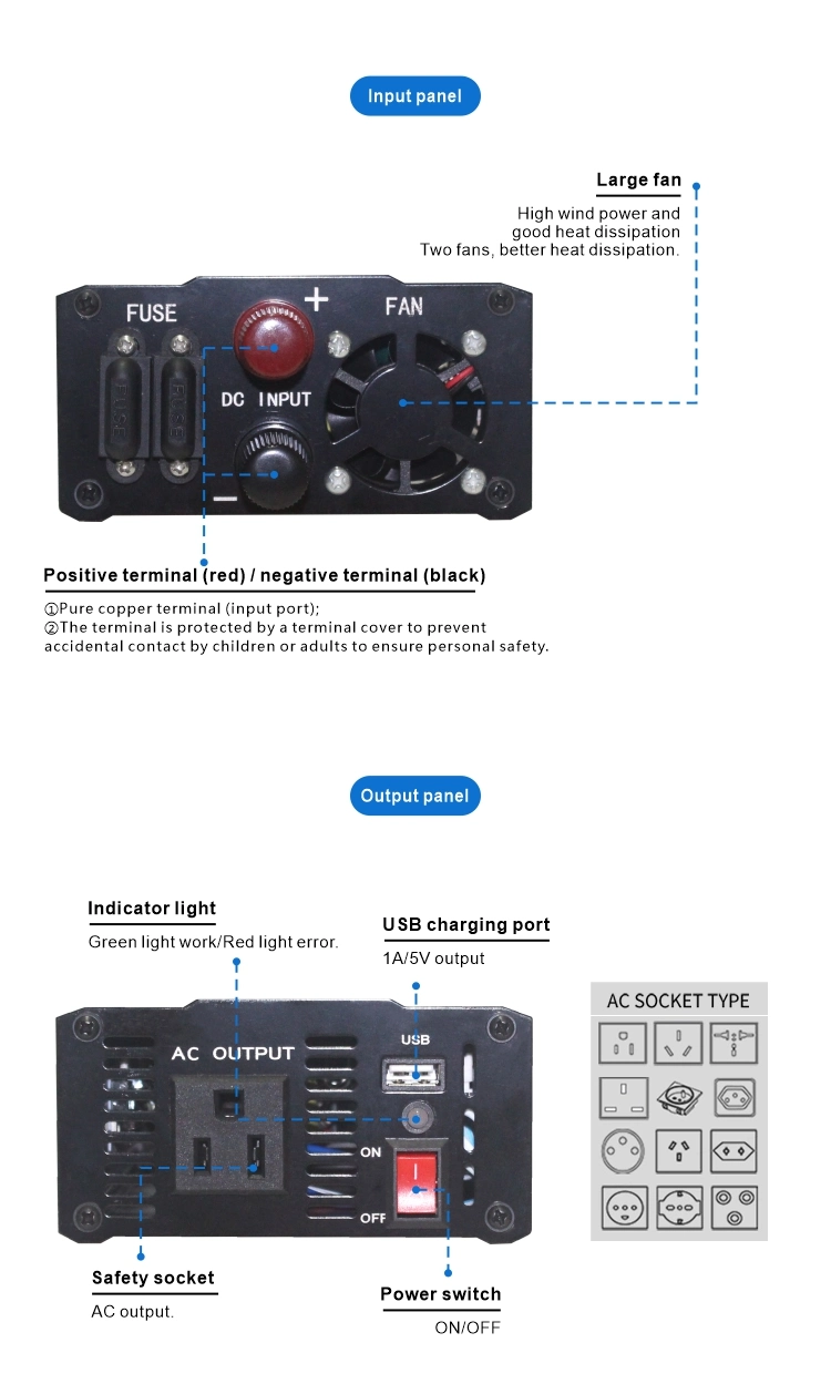 600W 48V Power Inverter Manufacturer off-Grid Solar System Solar Inverter Without Batteries